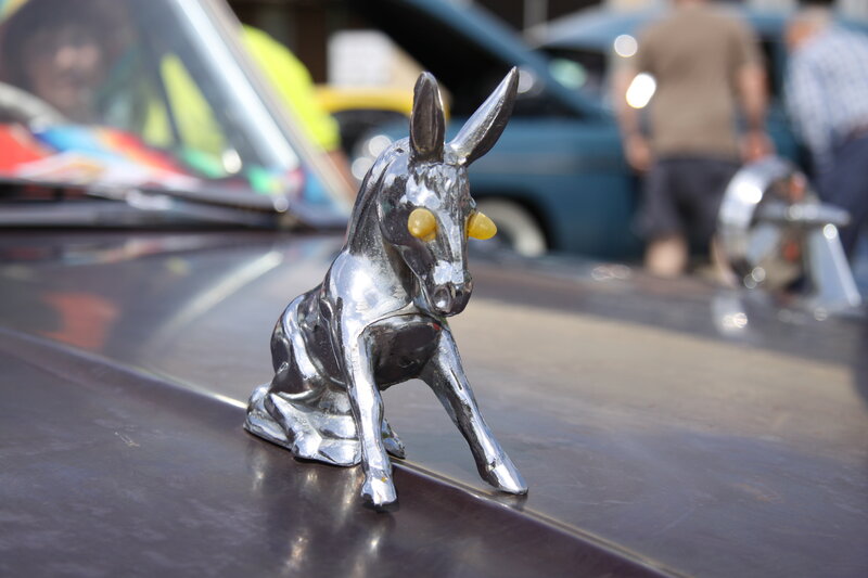 Chrome Donkey Figurine