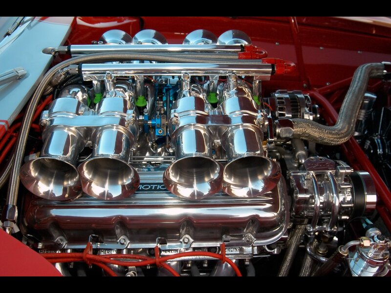 Chrome Engine Components — Red