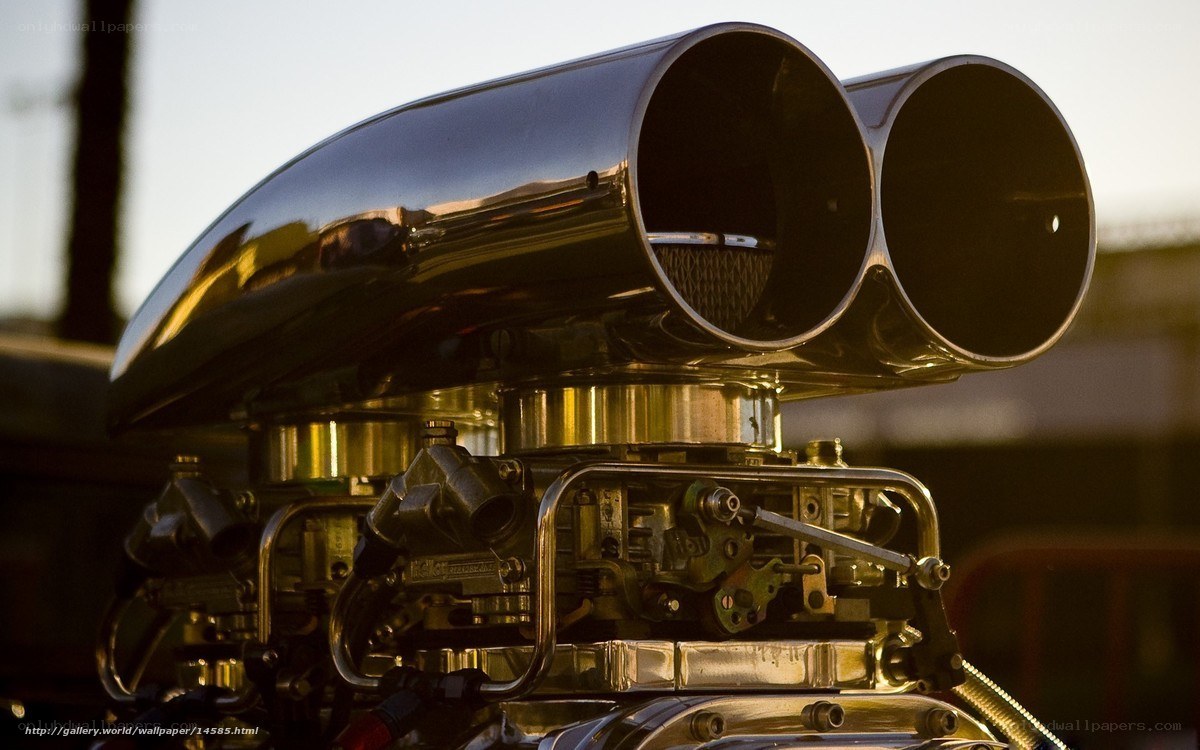 chrome engine exhaust pipes