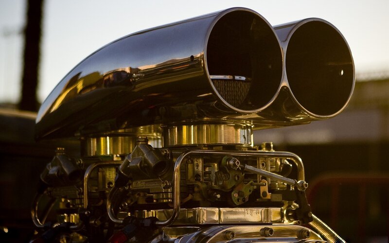 Chrome Engine Exhaust