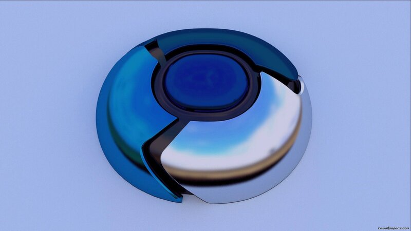 Chrome logo abstract design