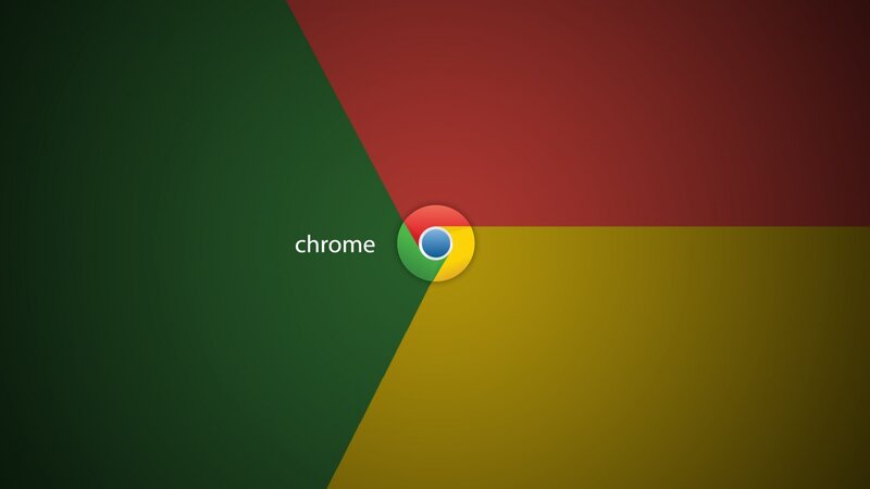 Chrome Logo on Background