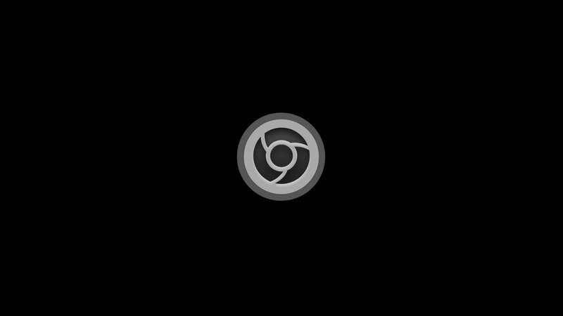 Chrome logo on black background