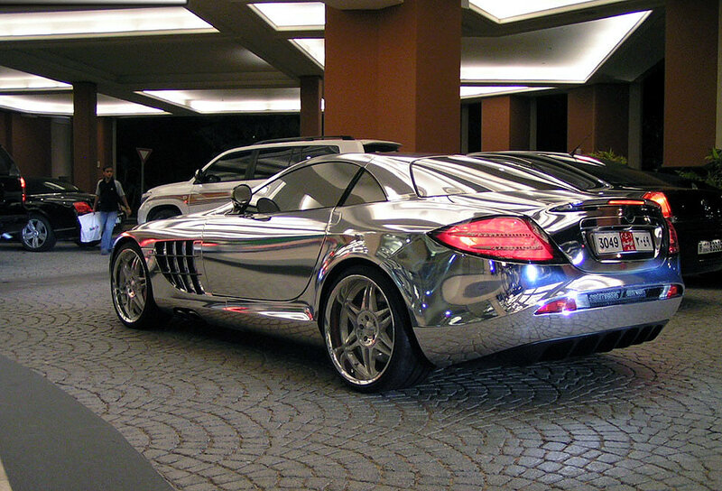 Chrome Mercedes-Benz SLR McLaren