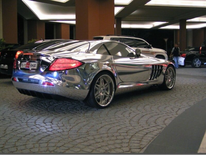 Chrome Mercedes-Benz SLR McLaren