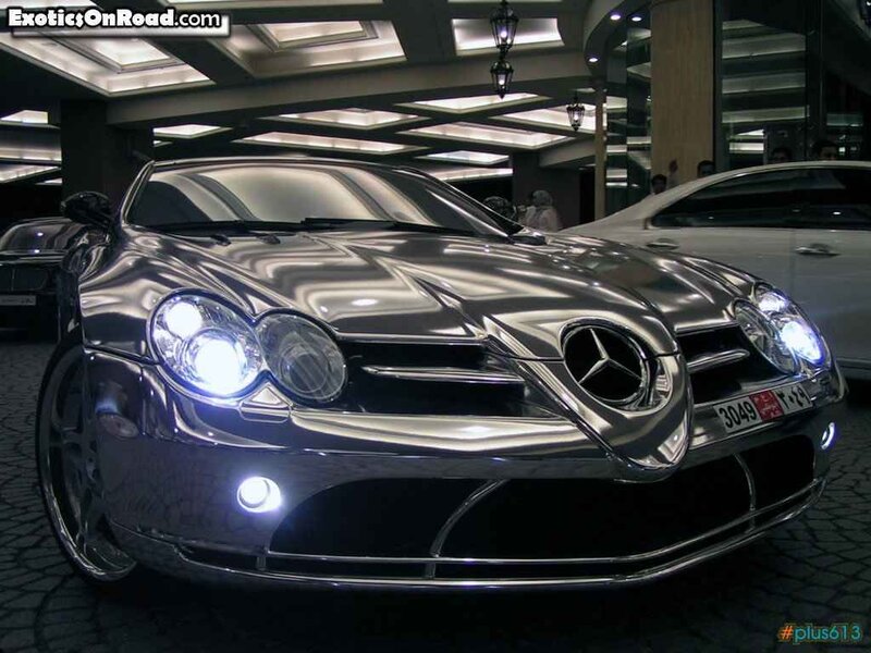 Chrome Mercedes SLR McLaren