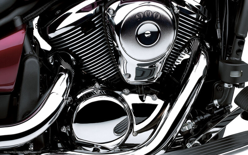Chrome Motorcycle Engine — Black, Mechanical, Photograph