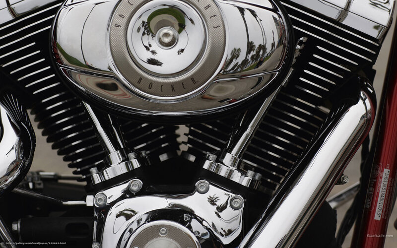 Chrome Motorcycle Engine — Silver, Reflective