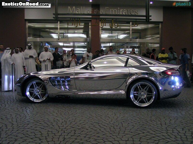 Chrome Sports Car