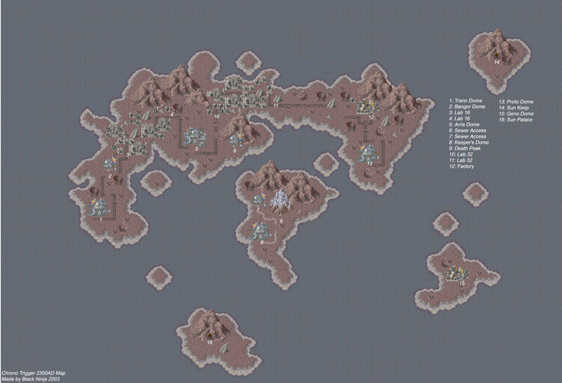 Chrono Trigger 2300AD Map