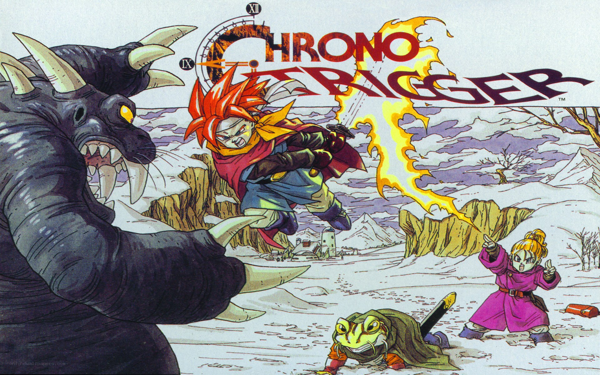 Chrono Trigger battle scene