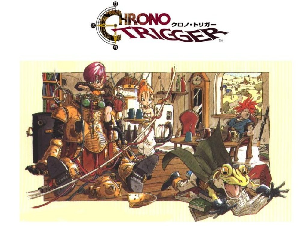 Chrono Trigger characters in a workshop