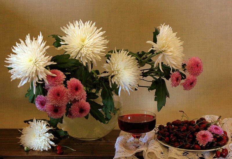 Chrysanthemum Bouquet — White