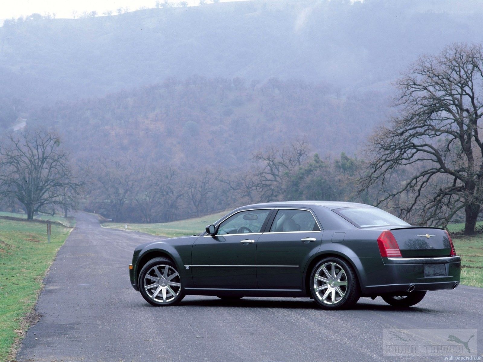 Chrysler 300 on a country road