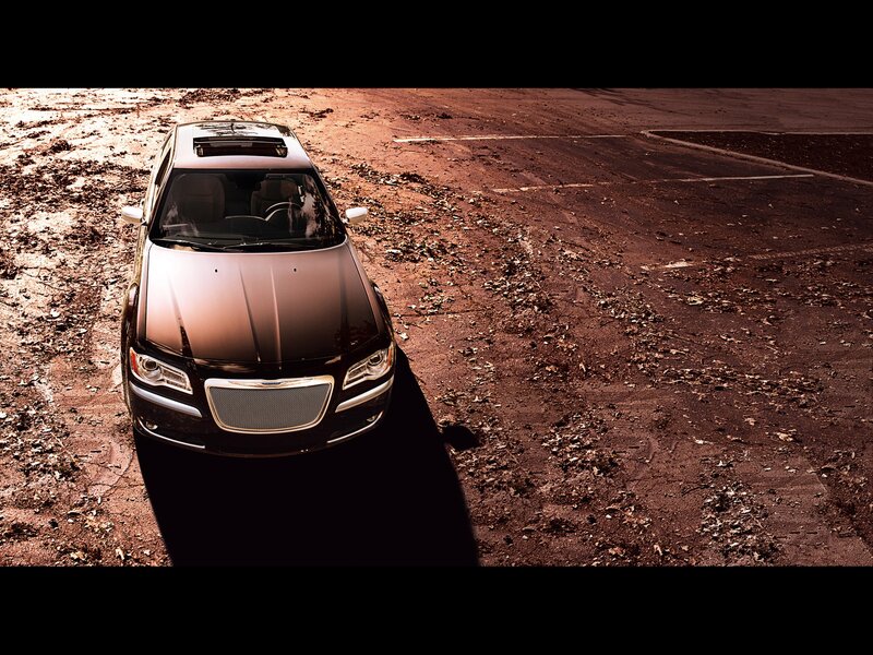 Chrysler 300 on dirt lot