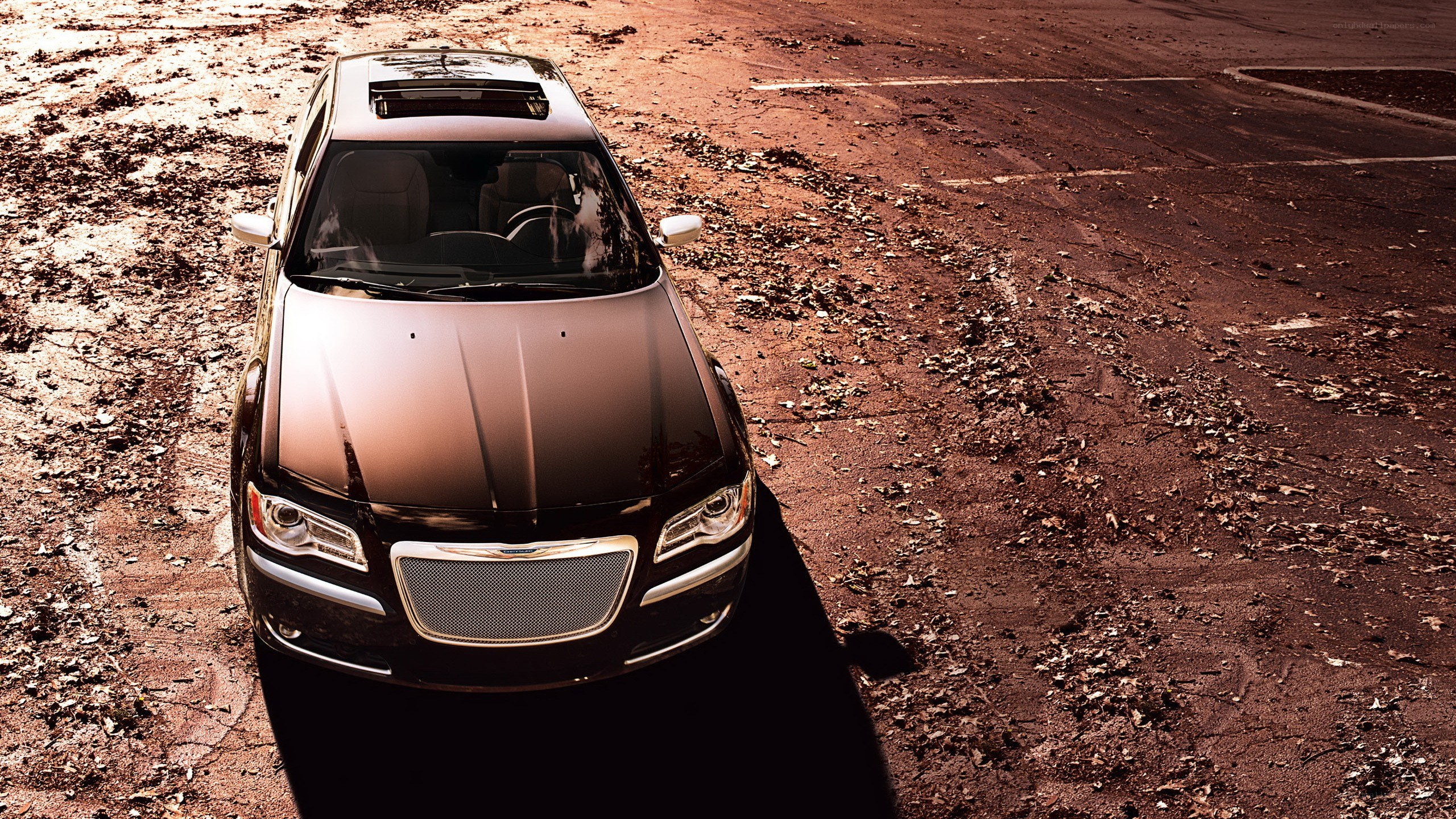 Chrysler 300 on dirt road