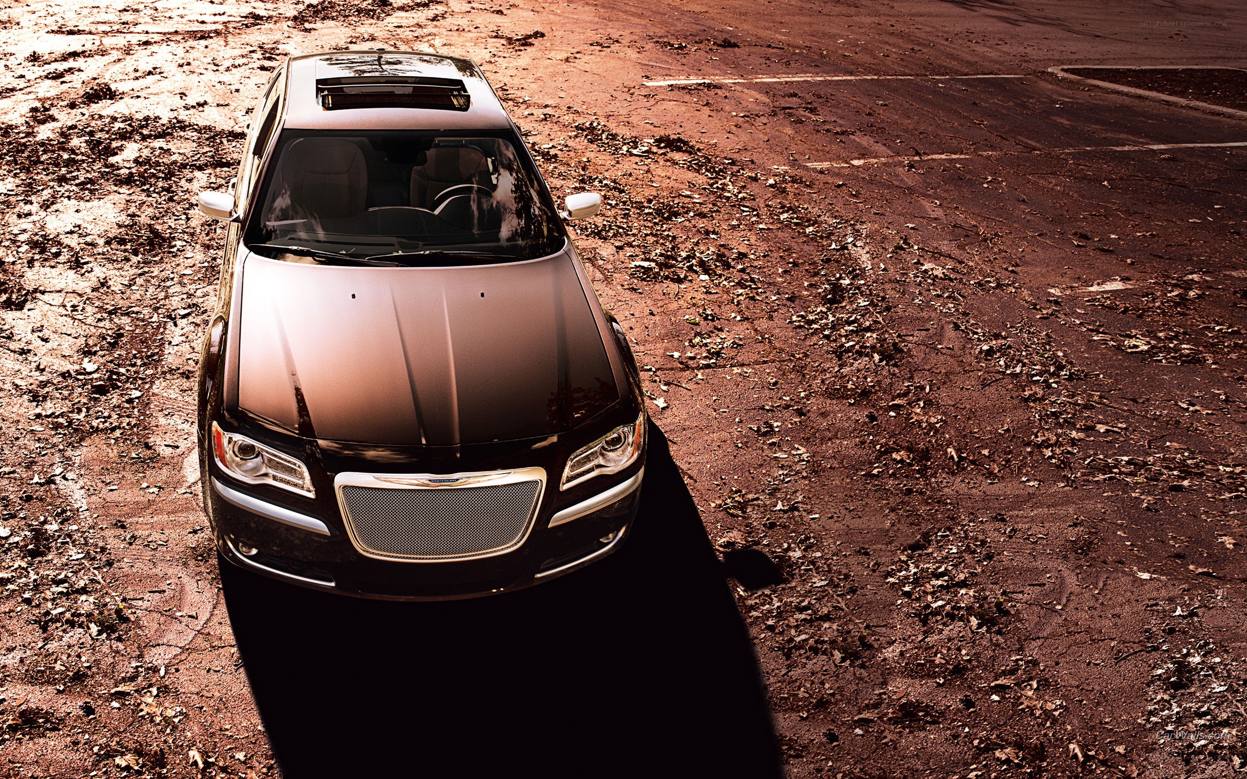 Chrysler 300 on dirt road