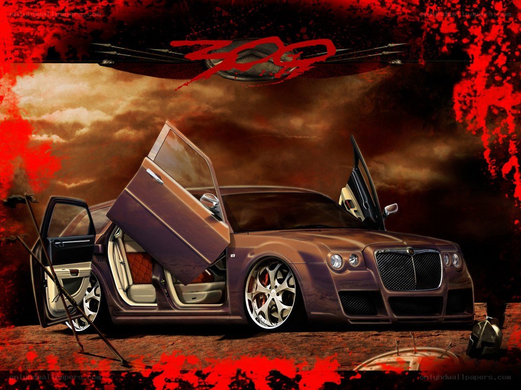 Chrysler 300 with gull-wing doors