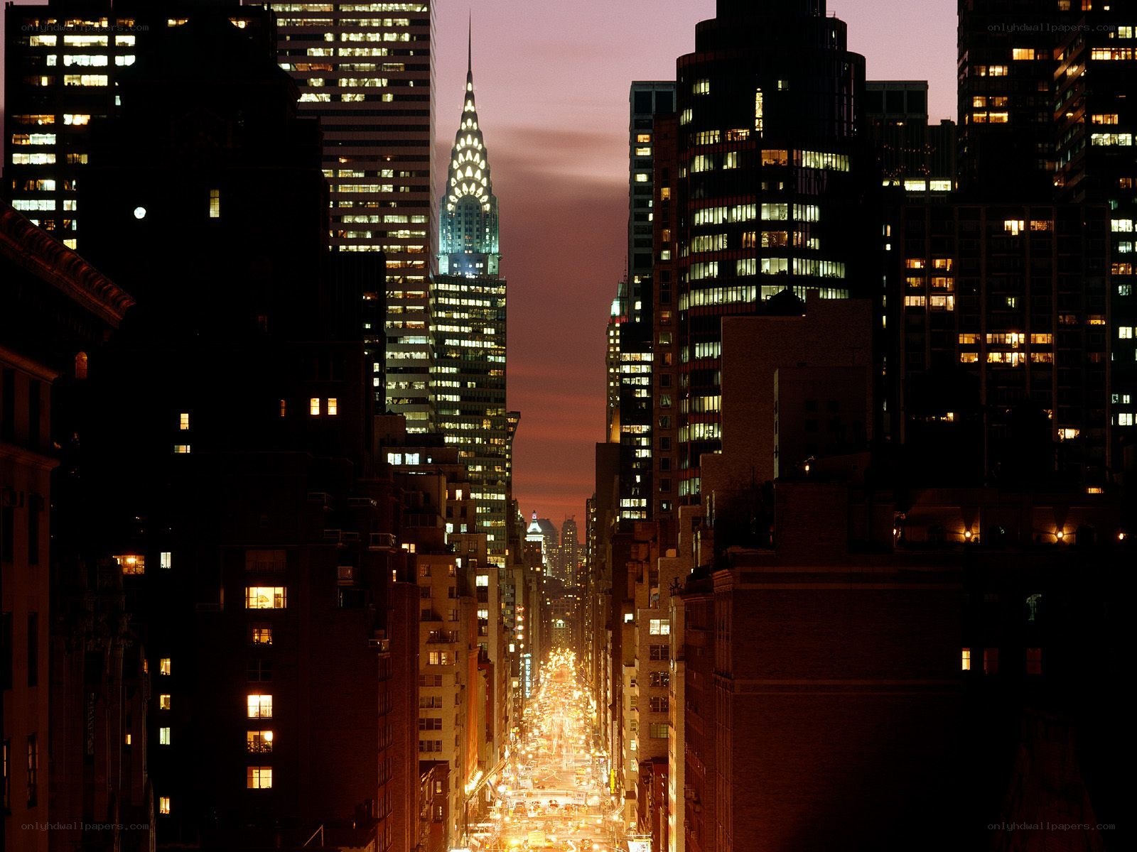Chrysler Building at dusk