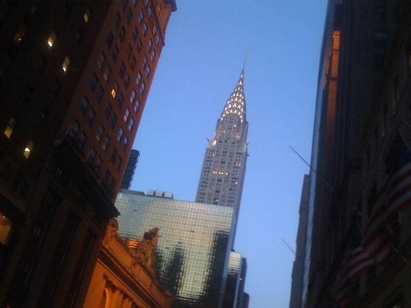 Chrysler Building at dusk
