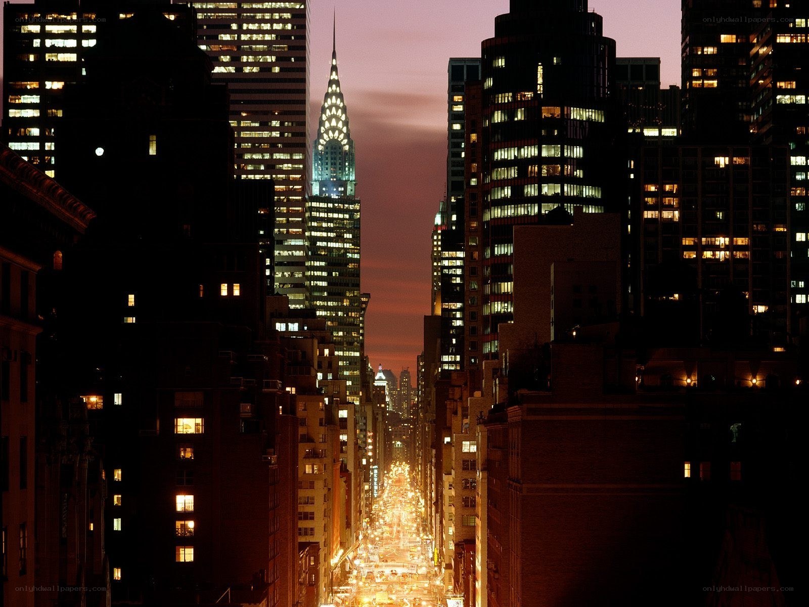 Chrysler Building at dusk