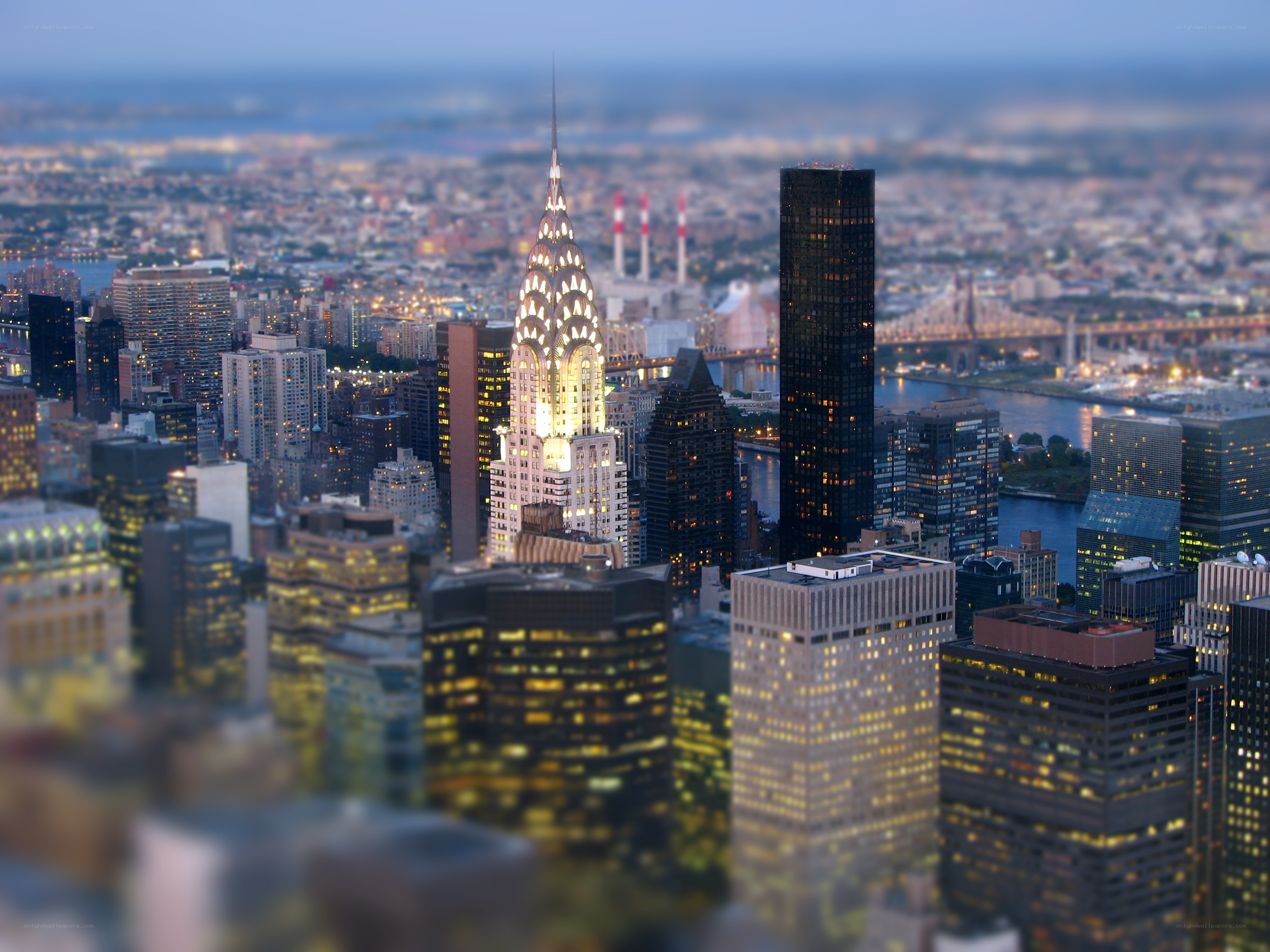 Chrysler Building at dusk