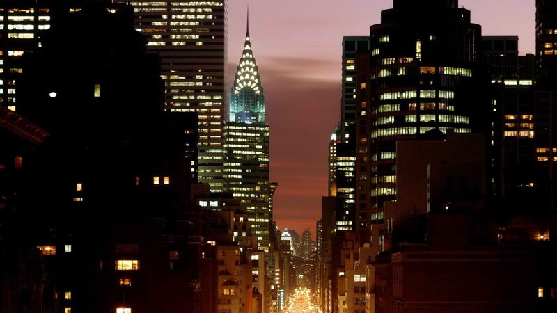 Chrysler Building at dusk