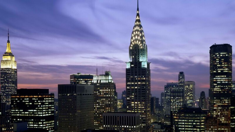 Chrysler Building at dusk