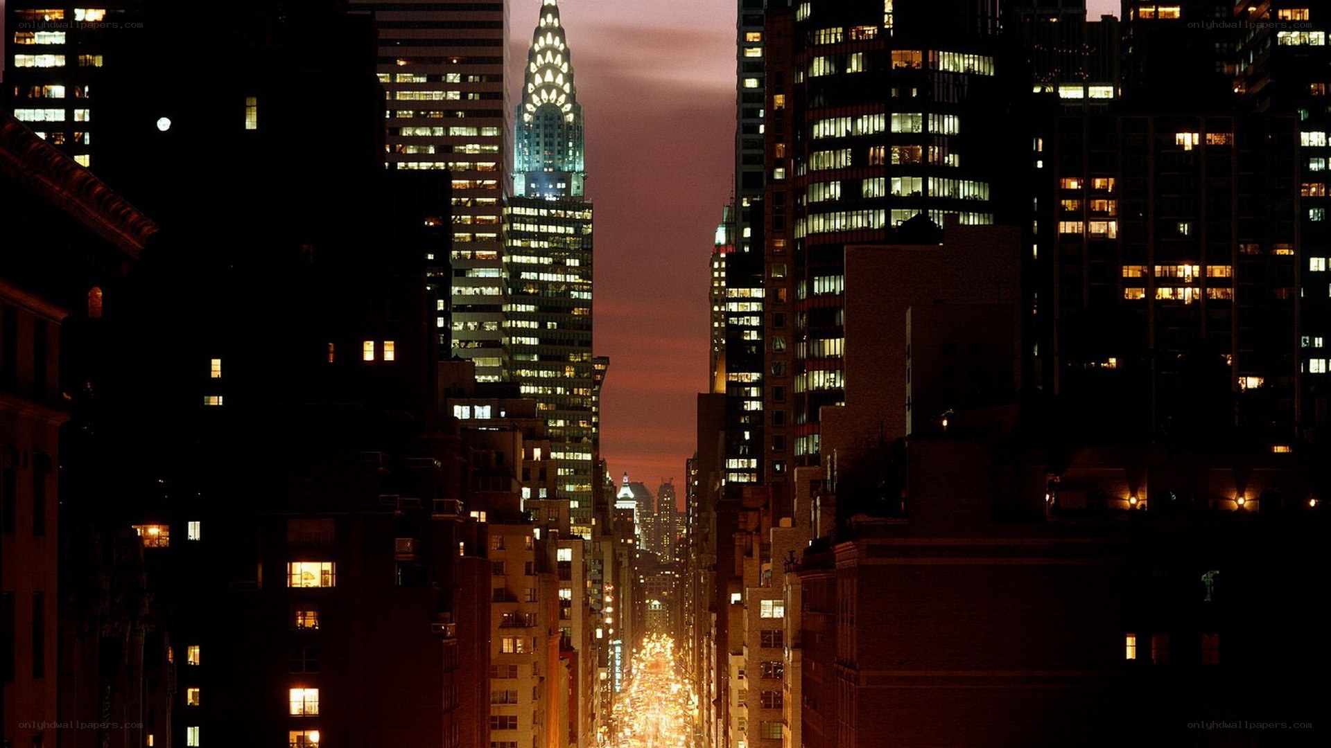 Chrysler Building at dusk