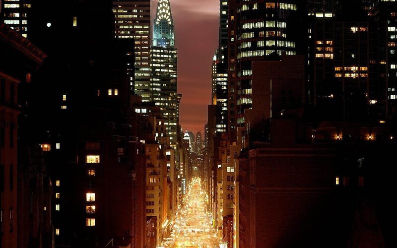 Chrysler Building at dusk