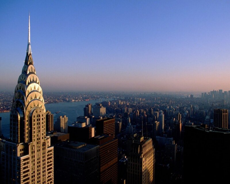Chrysler Building at sunset