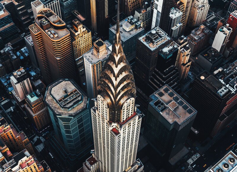 Chrysler Building — Gray, Dramatic