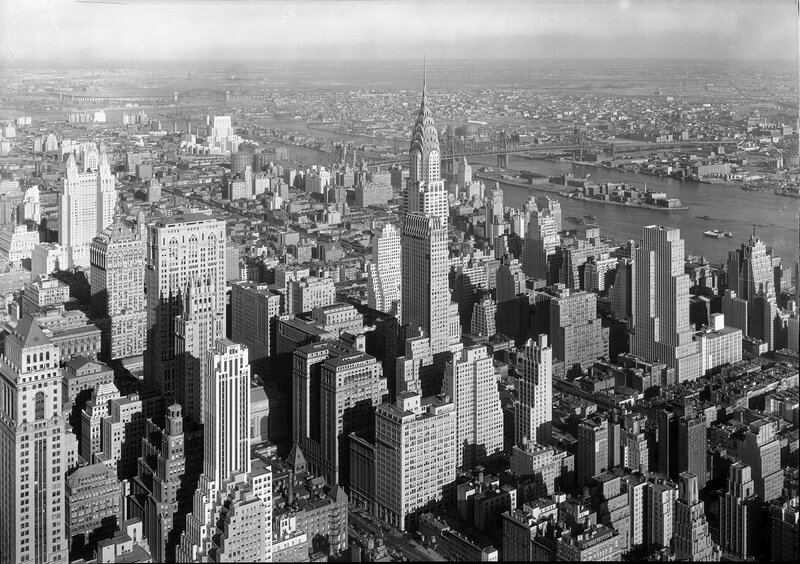 Chrysler Building Skyline — Black, Dramatic, Afternoon, Photograph