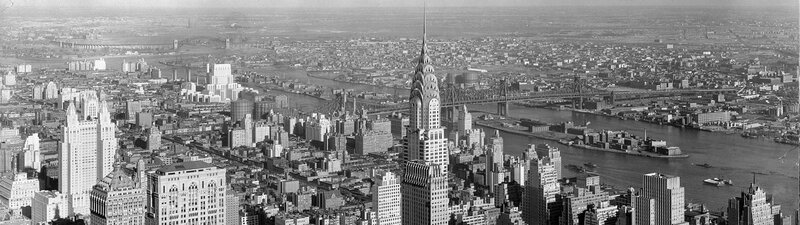 Chrysler Building Skyline — Black, Urban