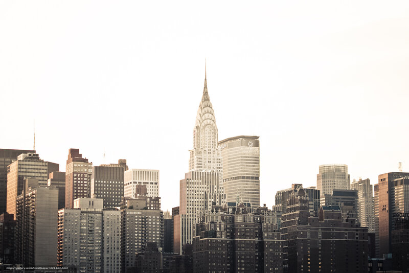 Chrysler Building Skyline — Gray, Serene