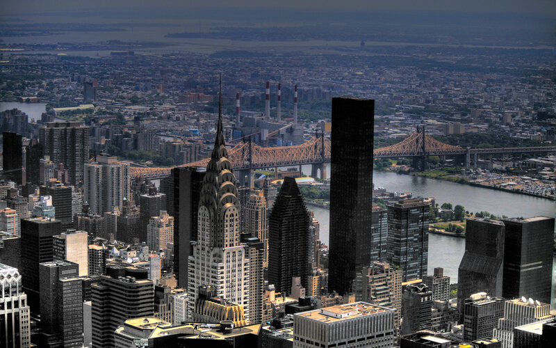 Chrysler Building Skyline — Gray