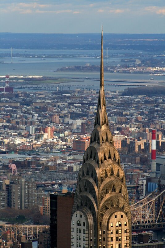 Chrysler Building spire view