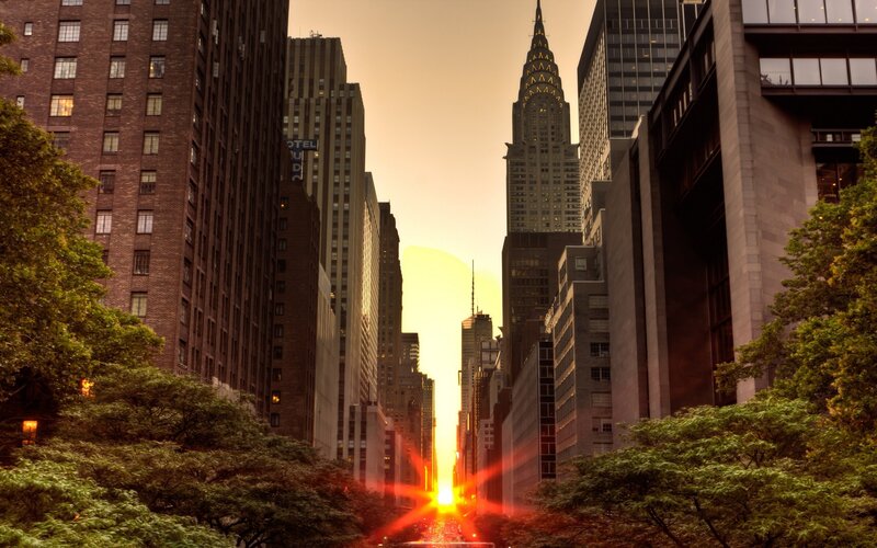 Chrysler Building Sunset