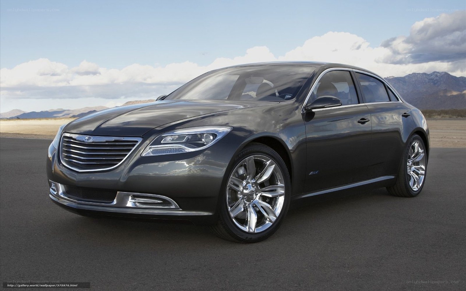 Chrysler concept car in desert