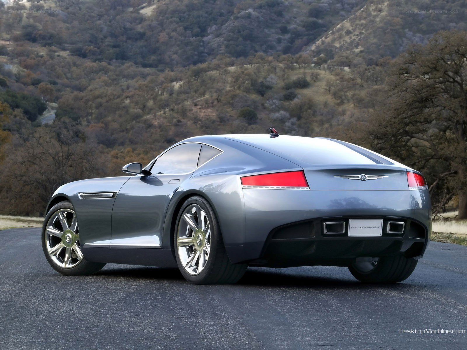 Chrysler concept car on road