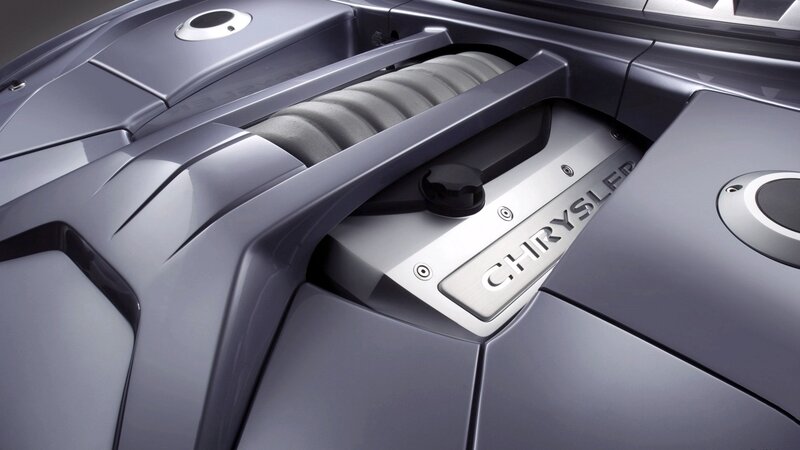 Chrysler engine bay close-up
