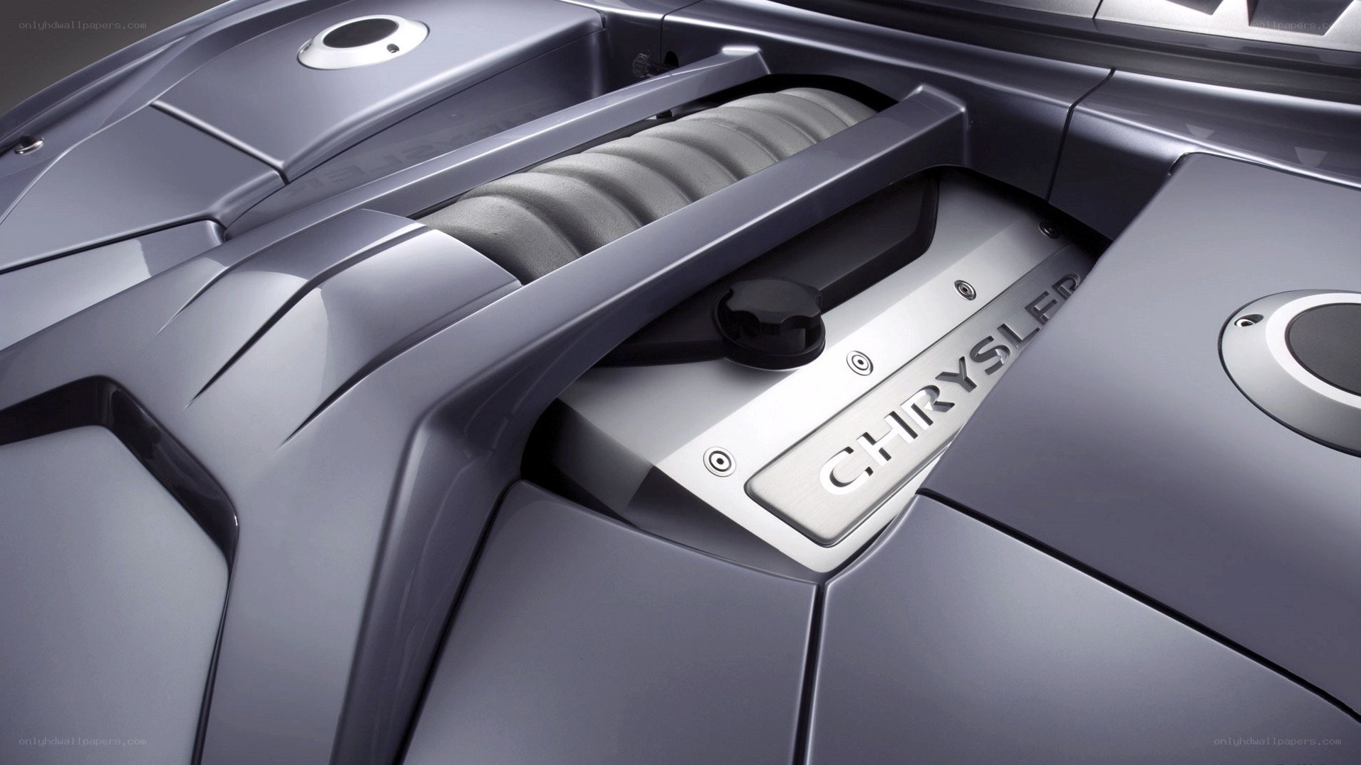 Chrysler engine bay close-up