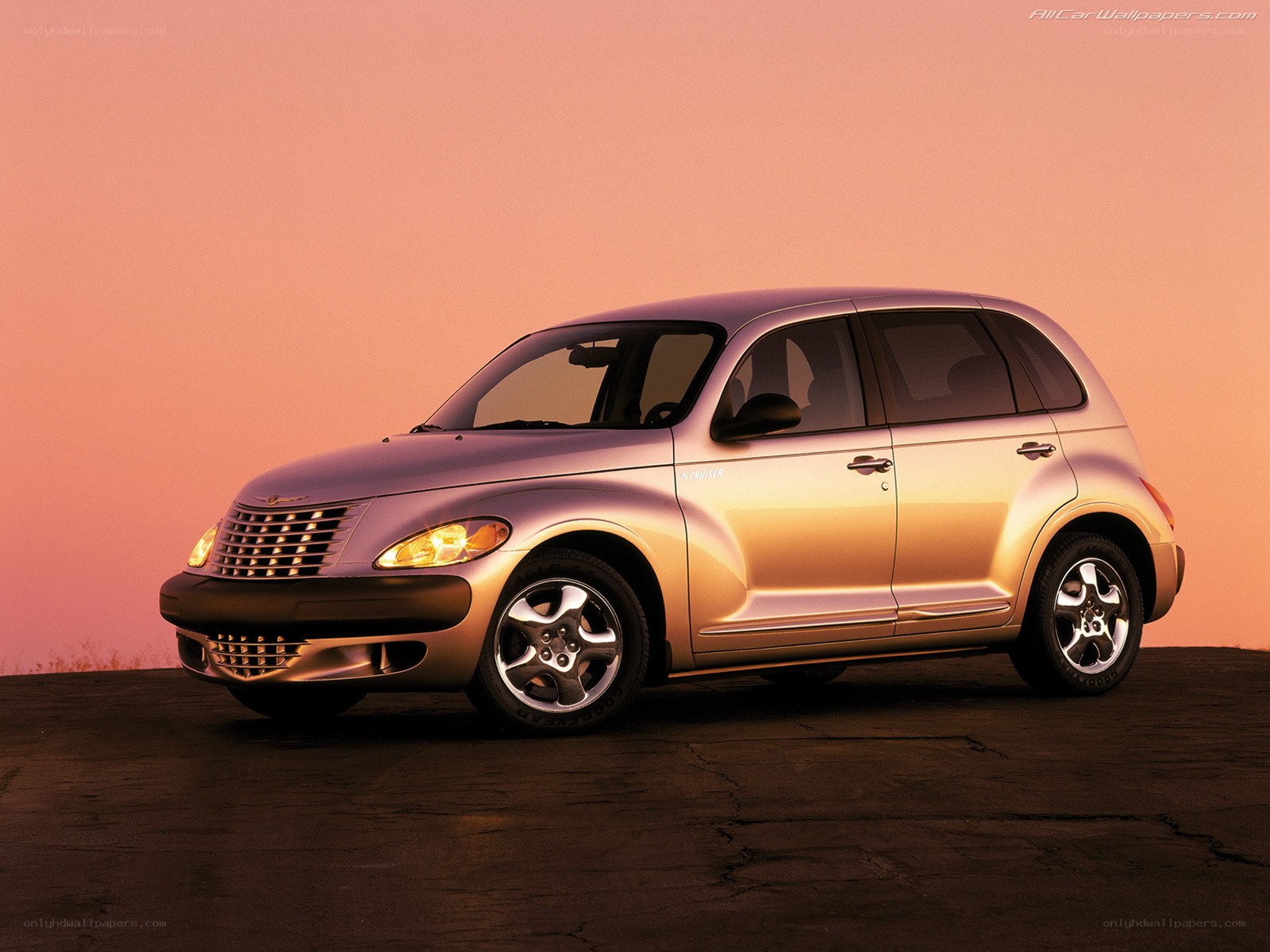 Chrysler PT Cruiser at sunset