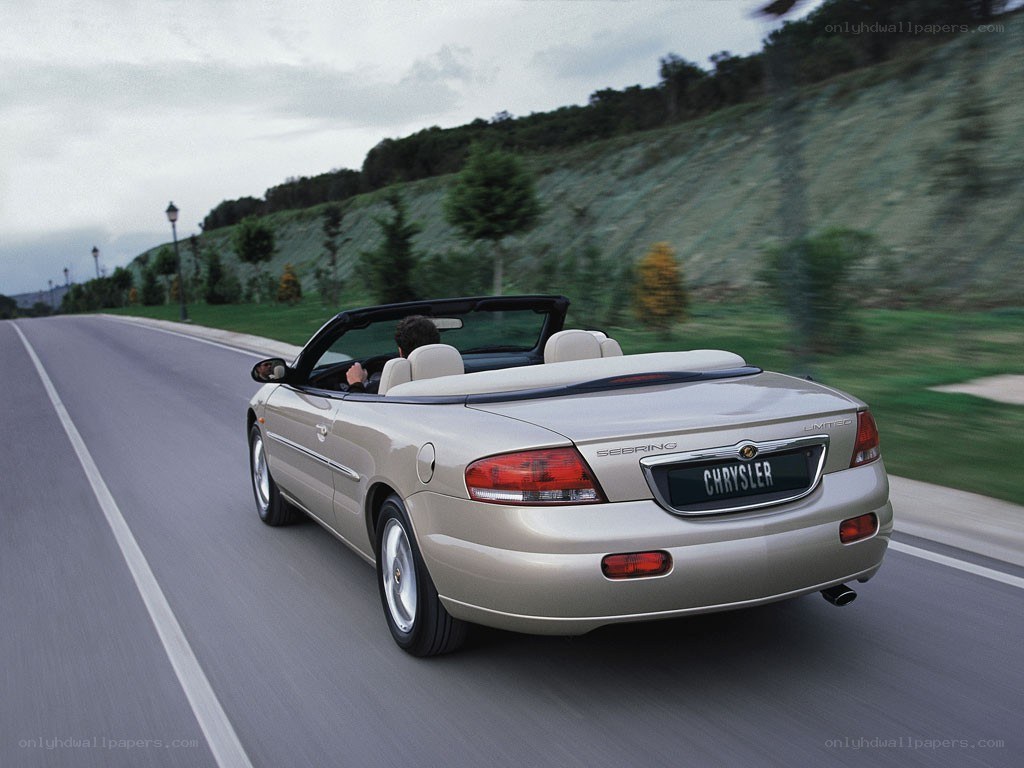 Chrysler Sebring convertible on road