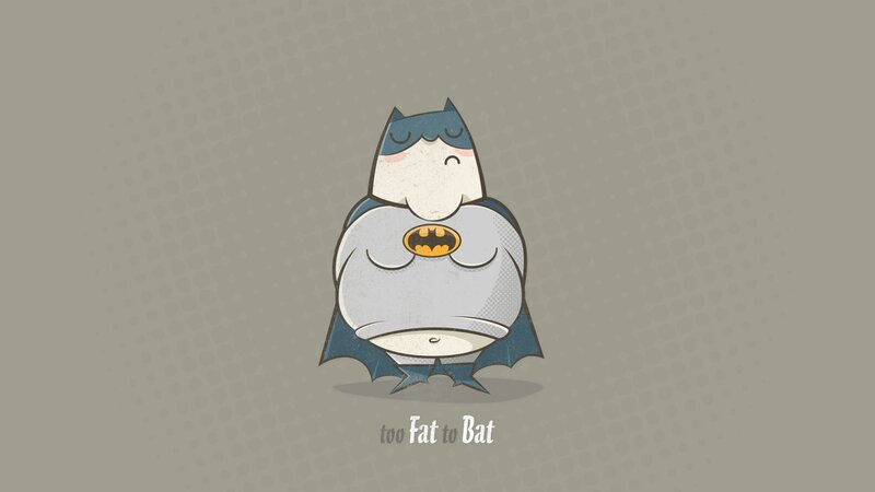 Chubby Batman Character