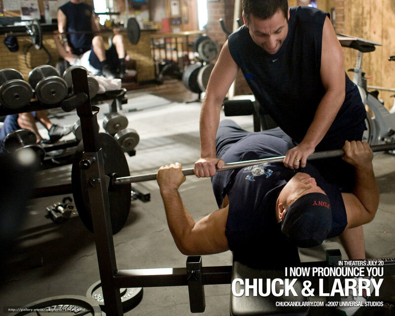 Chuck and Larry in gym