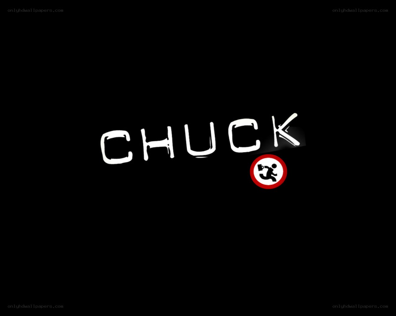 Chuck logo with warning symbol