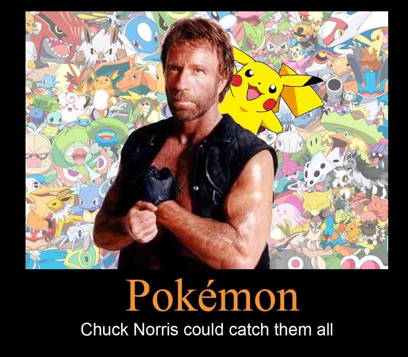 Chuck Norris with Pikachu
