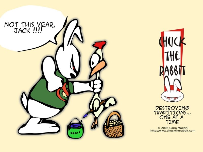 Chuck the Rabbit cartoon