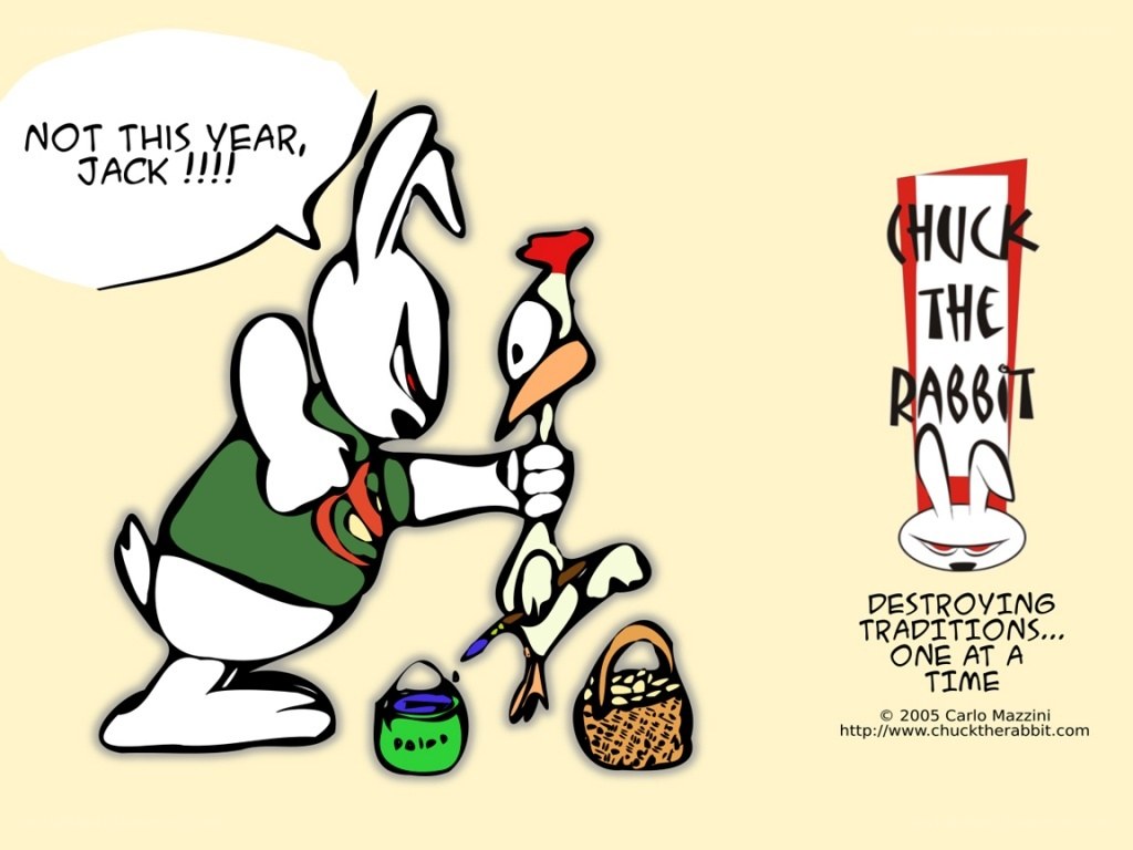 Chuck the Rabbit cartoon
